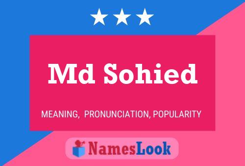 Md Sohied Name Poster