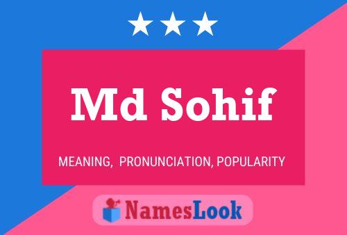 Md Sohif Name Poster