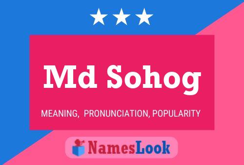 Md Sohog Name Poster