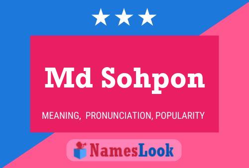 Md Sohpon Name Poster