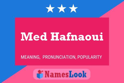 Med Hafnaoui Name Poster