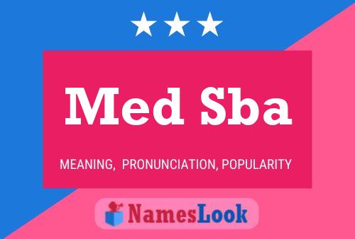 Med Sba Name Poster