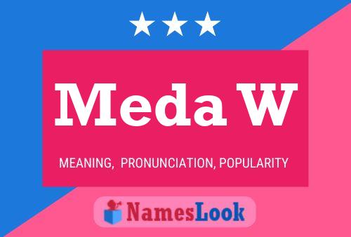 Meda W Name Poster