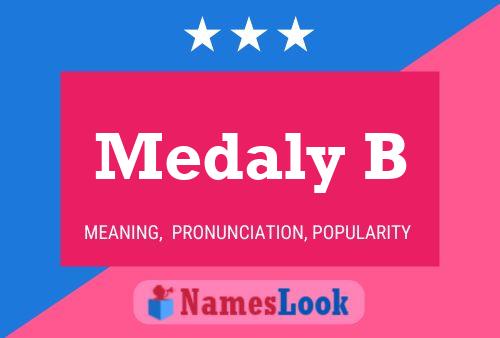 Medaly B Name Poster