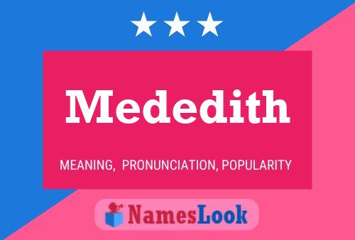 Mededith Name Poster