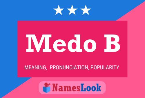 Medo B Name Poster