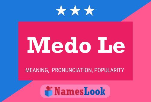 Medo Le Name Poster