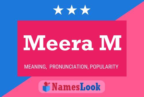 Meera M Name Poster