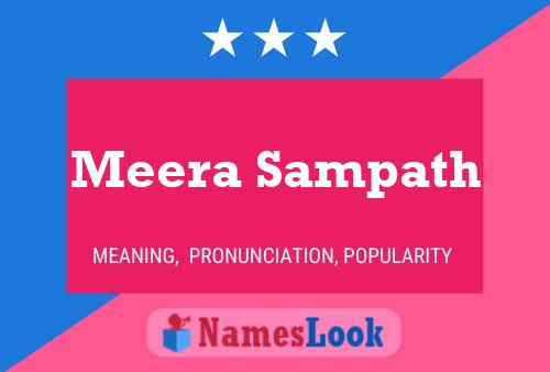 Meera Sampath Name Poster