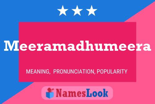 Meeramadhumeera Name Poster