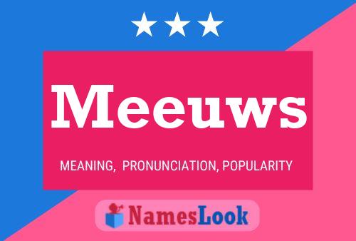 Meeuws Name Poster