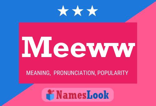 Meeww Name Poster