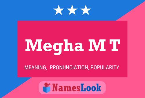 Megha M T Name Poster