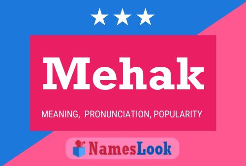 Mehak Name Poster