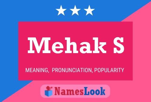 Mehak S Name Poster