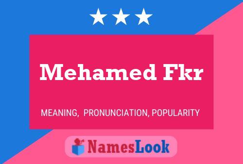 Mehamed Fkr Name Poster