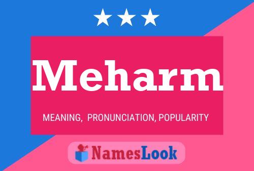 Meharm Name Poster