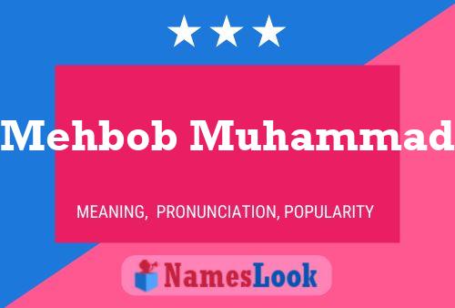 Mehbob Muhammad Name Poster