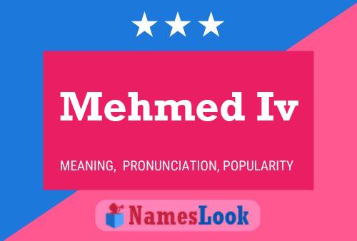 Mehmed Iv Name Poster