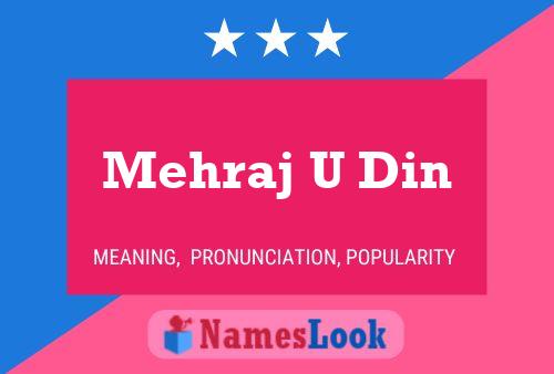 Mehraj U Din Name Poster