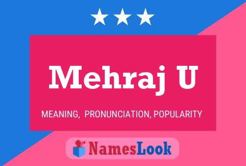 Mehraj U Name Poster