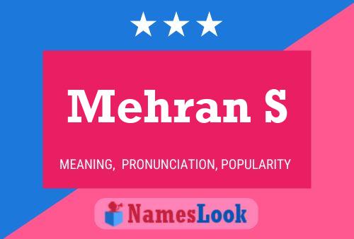 Mehran S Name Poster