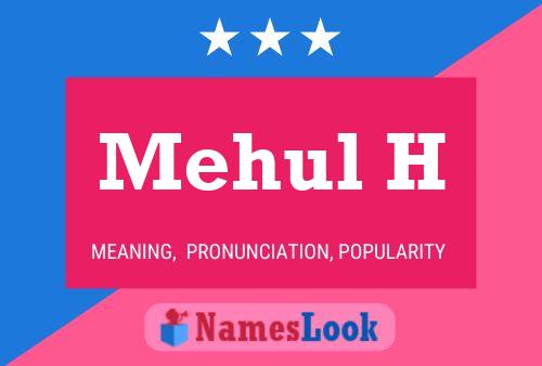 Mehul H Name Poster