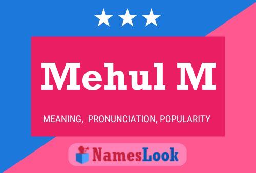 Mehul M Name Poster