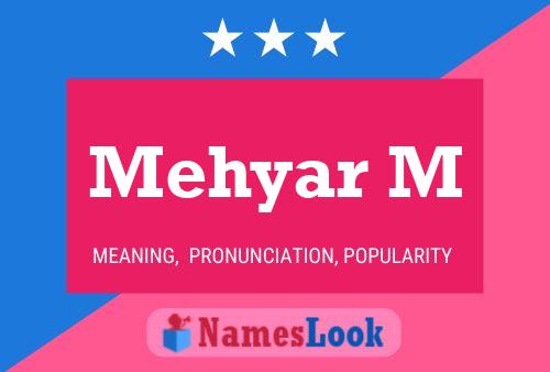 Mehyar M Name Poster