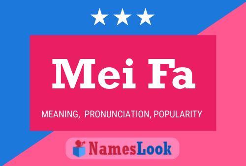 Mei Fa Name Poster