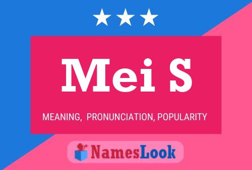 Mei S Name Poster