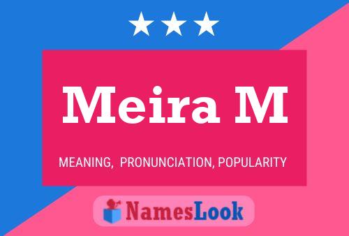 Meira M Name Poster