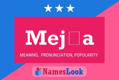 Mejía Name Poster