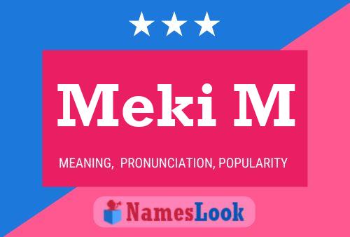 Meki M Name Poster