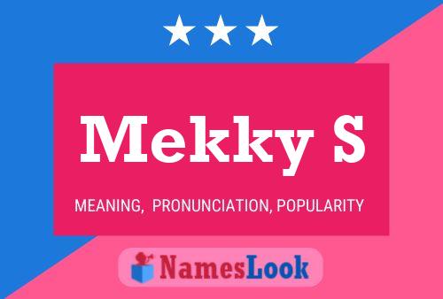 Mekky S Name Poster