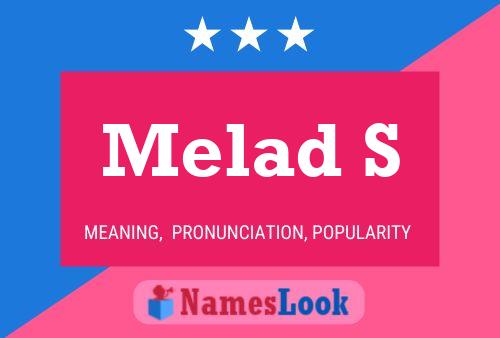 Melad S Name Poster