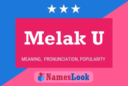 Melak U Name Poster