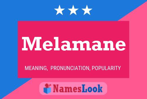 Melamane Name Poster