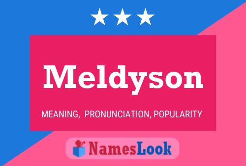 Meldyson Name Poster