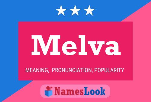 Melva Name Poster