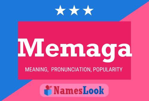 Memaga Name Poster