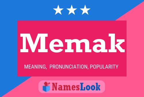 Memak Name Poster