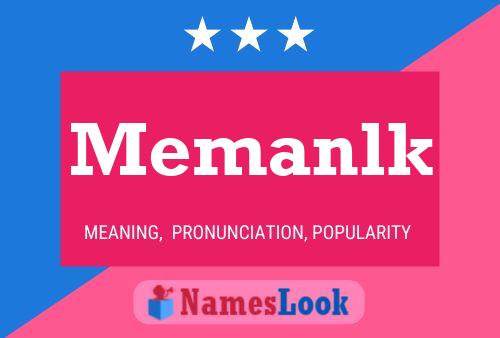 Memanlk Name Poster