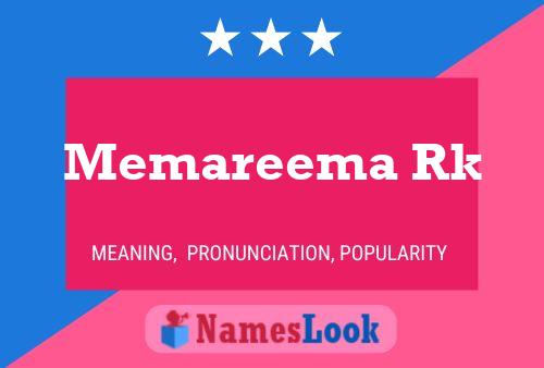 Memareema Rk Name Poster