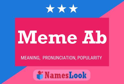 Meme Ab Name Poster