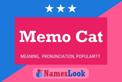 Memo Cat Name Poster