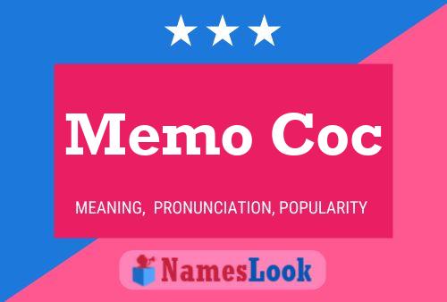 Memo Coc Name Poster