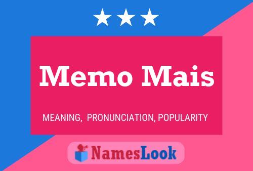 Memo Mais Name Poster