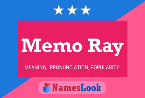 Memo Ray Name Poster