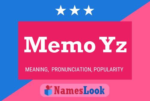 Memo Yz Name Poster